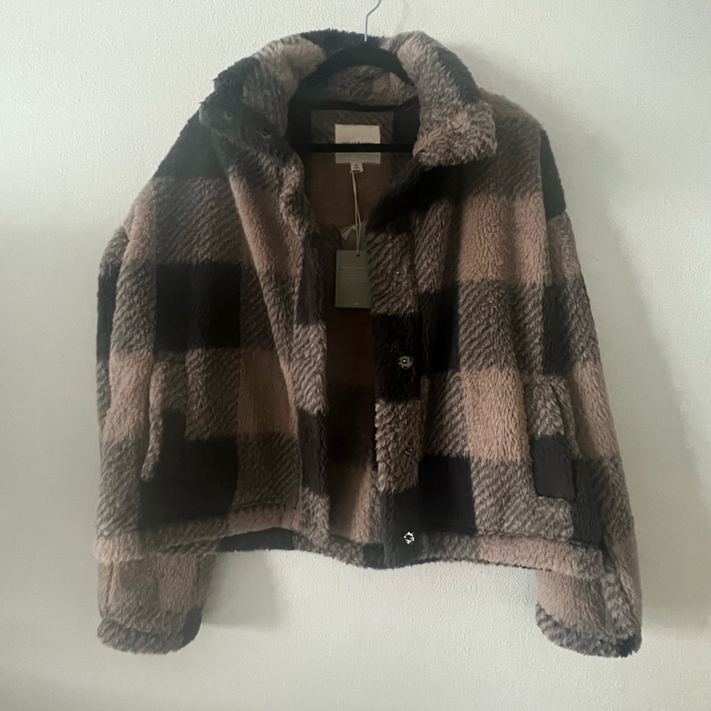 ▪️ VICI Bonfire stories plaid pocketed jacket
